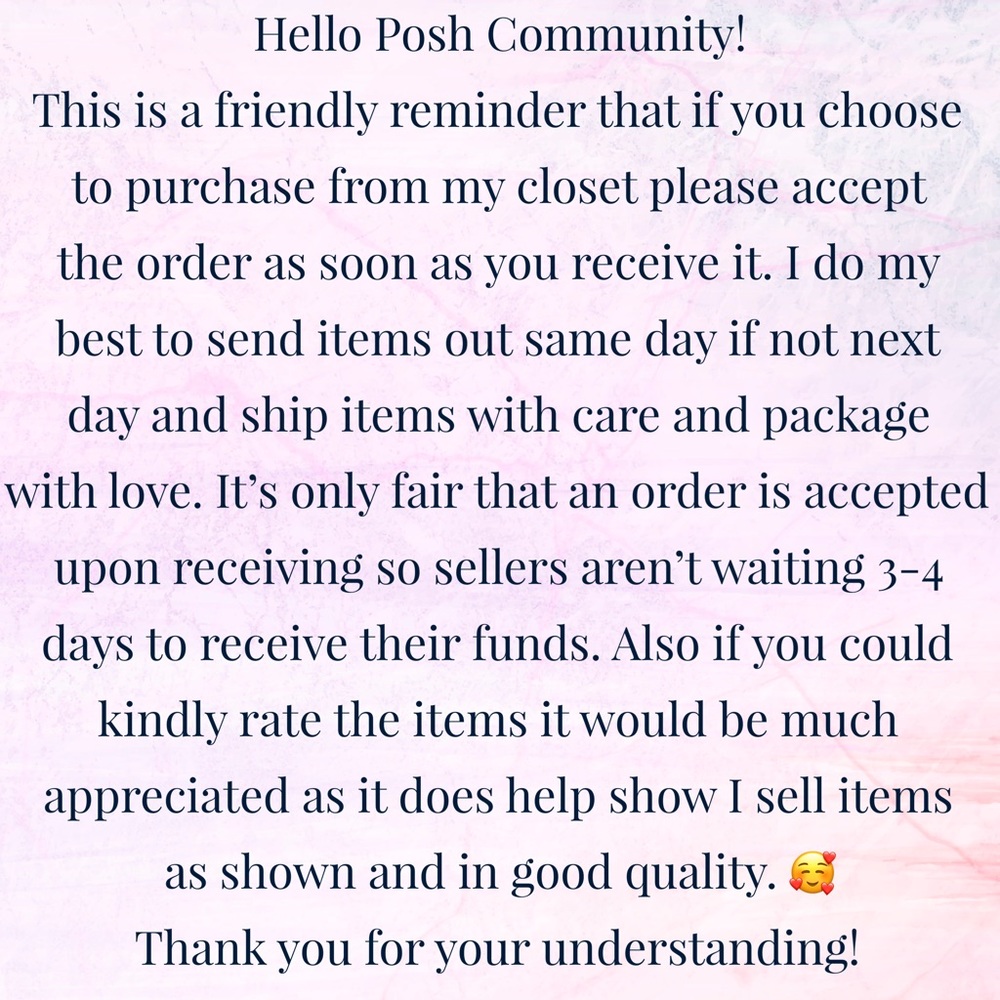 Thank you for visiting my closet! 💕